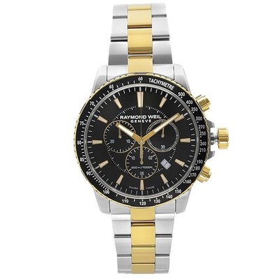 Raymond Weil 8570-SP1-20001 Men's Tango Silver Chronograph 43mm Watch MSRP $1595