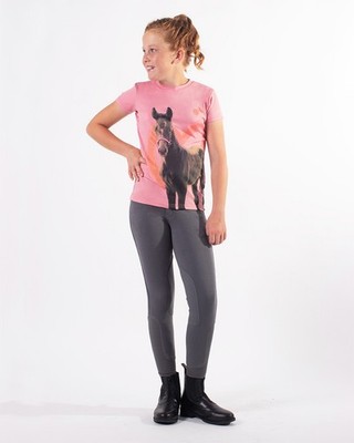 QHP Junior Iris Blossom Sports Shirt 
