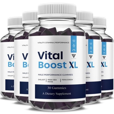 (5 Pack) Vital Boost XL Performance Supplement, VitalBoost XL (150 Gummies)