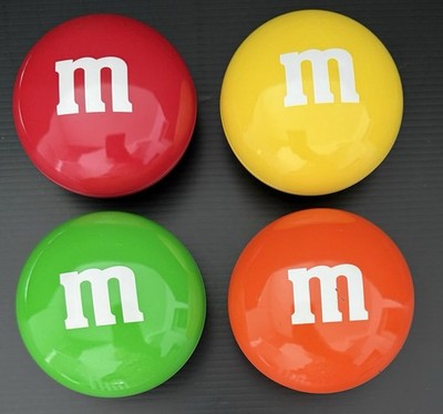 Set of 4 M & M s Small, Round Tins