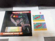 Vintage 1981 Rolling Stones American Lot Tour Concert Program-ticket-pos...