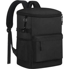 Cooler Backpack 4.7gal 33 Cans, Insulated Leak Proof Soft Beach Cooler Bag