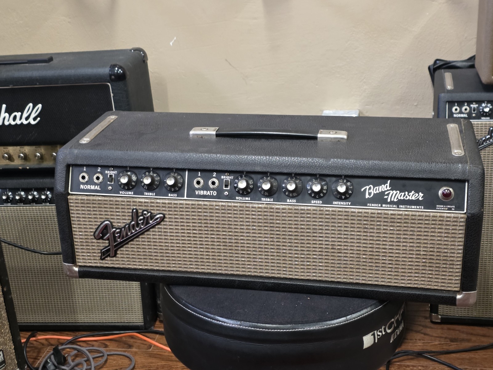 Fender Bandmaster Tube Amplifier Head with Tremolo 1965
