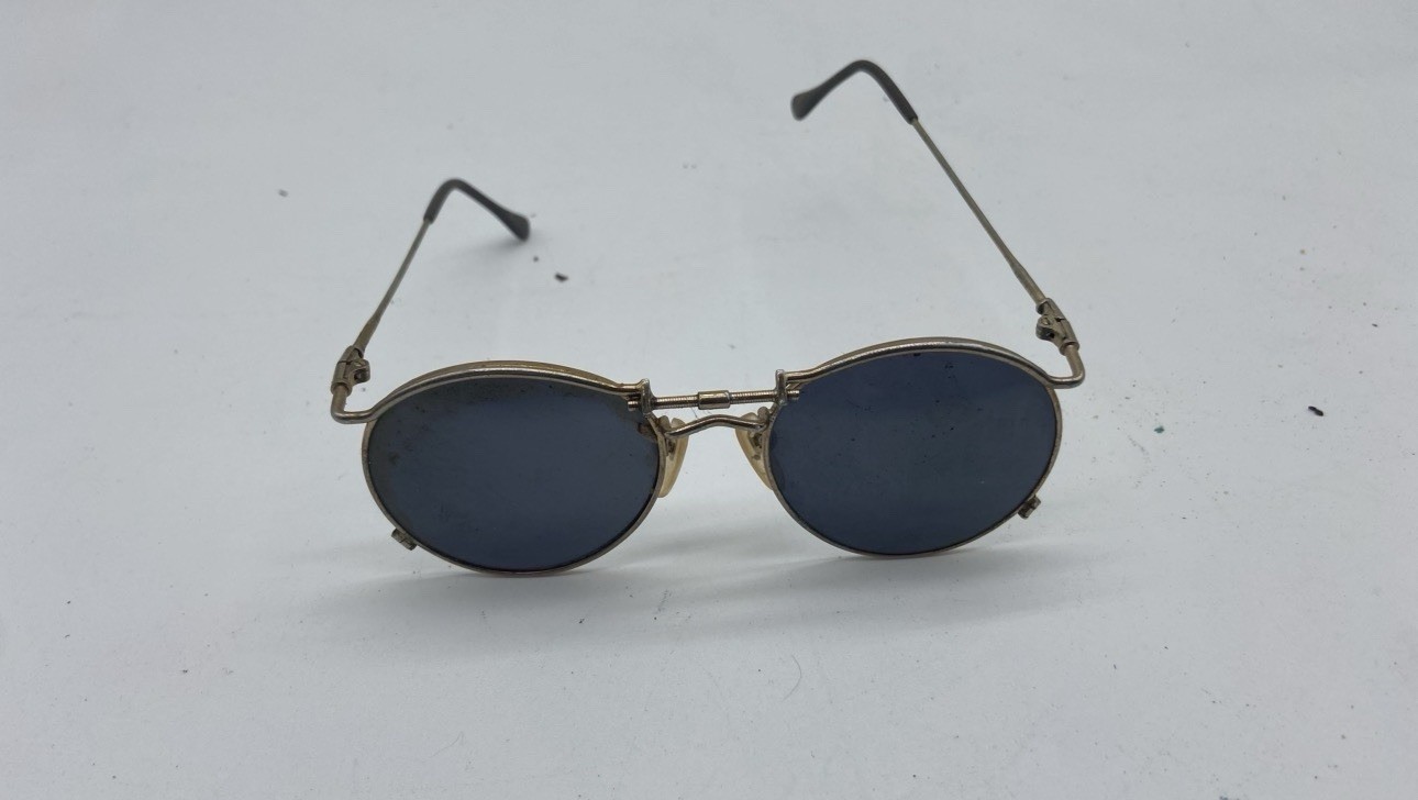 Antique Adjustable Bridge Round Wire Spectacles C… - image 5