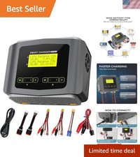 Versatile Dual Channel LiPo Battery Charger - Fast Balance for RC Cars & Drones