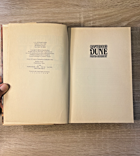 Chapterhouse Dune Frank Herbert Hardcover Book 1985 Putnam Sci-Fi First Print - Bild 6 von 14