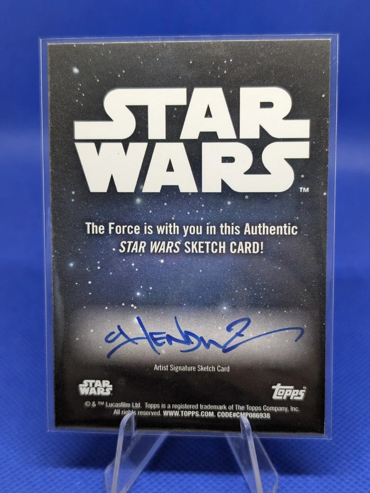 Star Wars Topps Sketch Card 1/1 Padmae' Amidala V. Dippolito Artist - Image 4 of 4