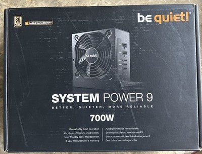 be quiet! System Power 9, 700W, PC-Netzteil - Schwarz, Kabelmanagement, BN303,