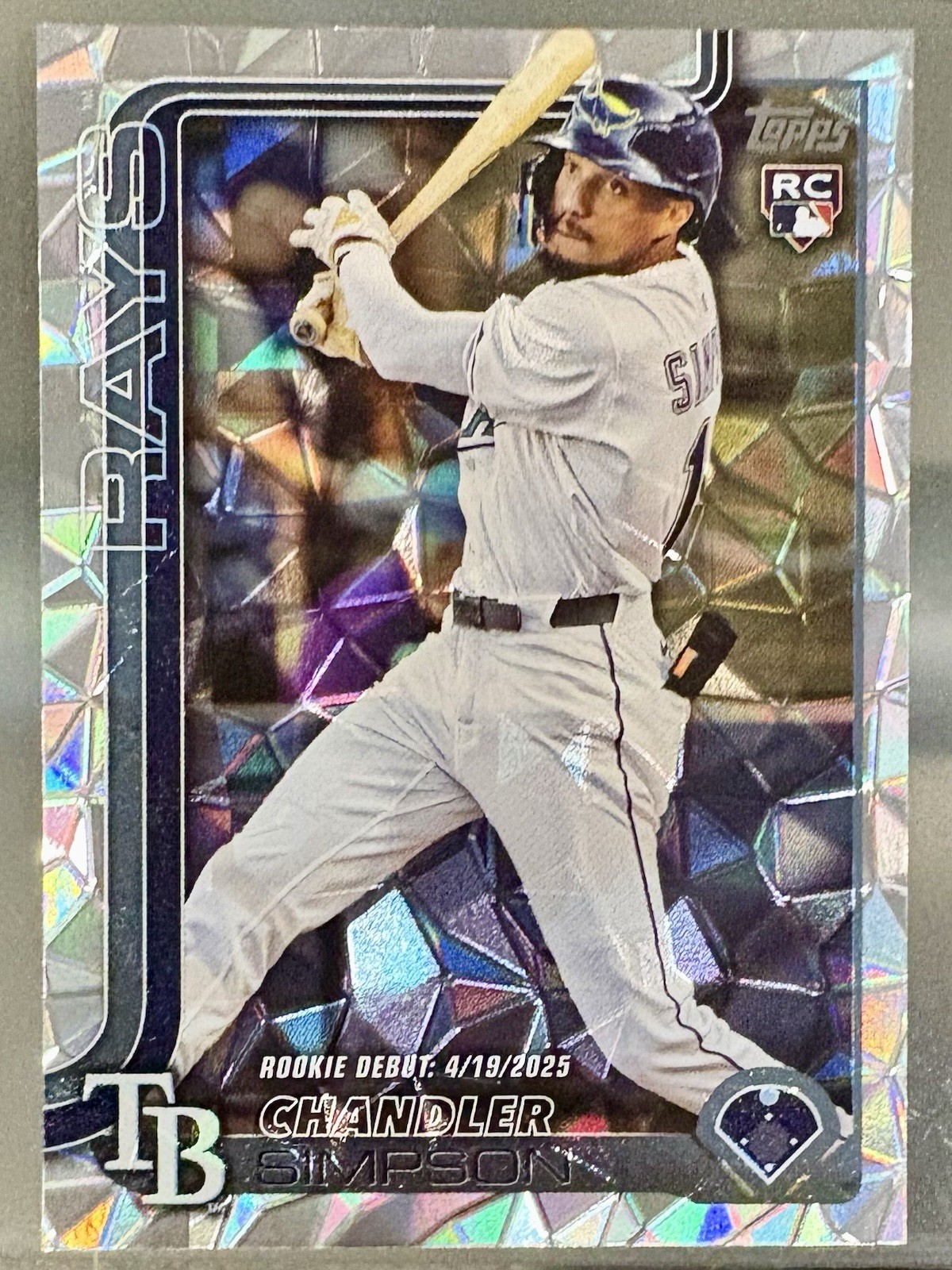 2025 Topps Update Chandler Simpson Rookie Debut RC Diamante #US349 Rays