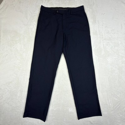 Lauren Ralph Lauren Hose Herren 32X30 Navy Blau Total Comfort 100% Wolle