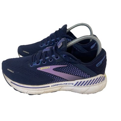 Brooks Adrenaline GTS 22 Shoes Womens 8 B Peacoat Blue Iris Rhapsody Sneakers