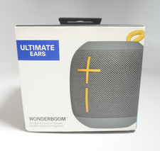 Ultimate Ears Wonderboom Bluetooth Waterproof Portable Speaker Gray Yellow Strap