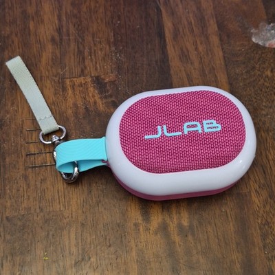 JLab JLab Audio Portable Speaker Pink/White USB-C, Carrying Strap, Oval