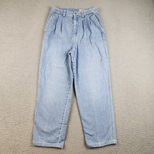 Eddie Bauer Jeans Womens 10 Blue High Rise Classic VTG Tapered Leg Ladies Pants