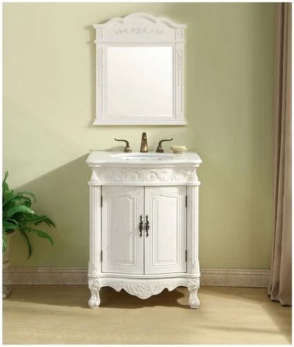 Elegant Lighting VF-1008-VW Danville 30" Tall Cabinet and Quartz - Vintage Mint - Picture 2 of 12