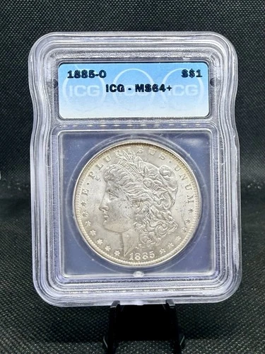 1885-O Morgan Silver Dollar ICG MS64+ Graded! 90% Silver Morgan!