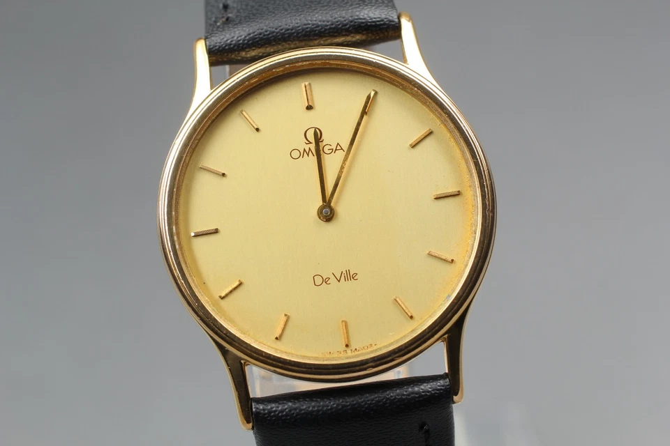 Omega De Ville Vintage Años 80 Ref.191.0214 Cal.1365 Esfera Dorada Cuarzo [Casi Como Nuevo] Foto 2 de 4