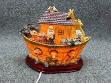 Noah  s Ark Night Light Poly Resin Indoor Decor Working Lamp
