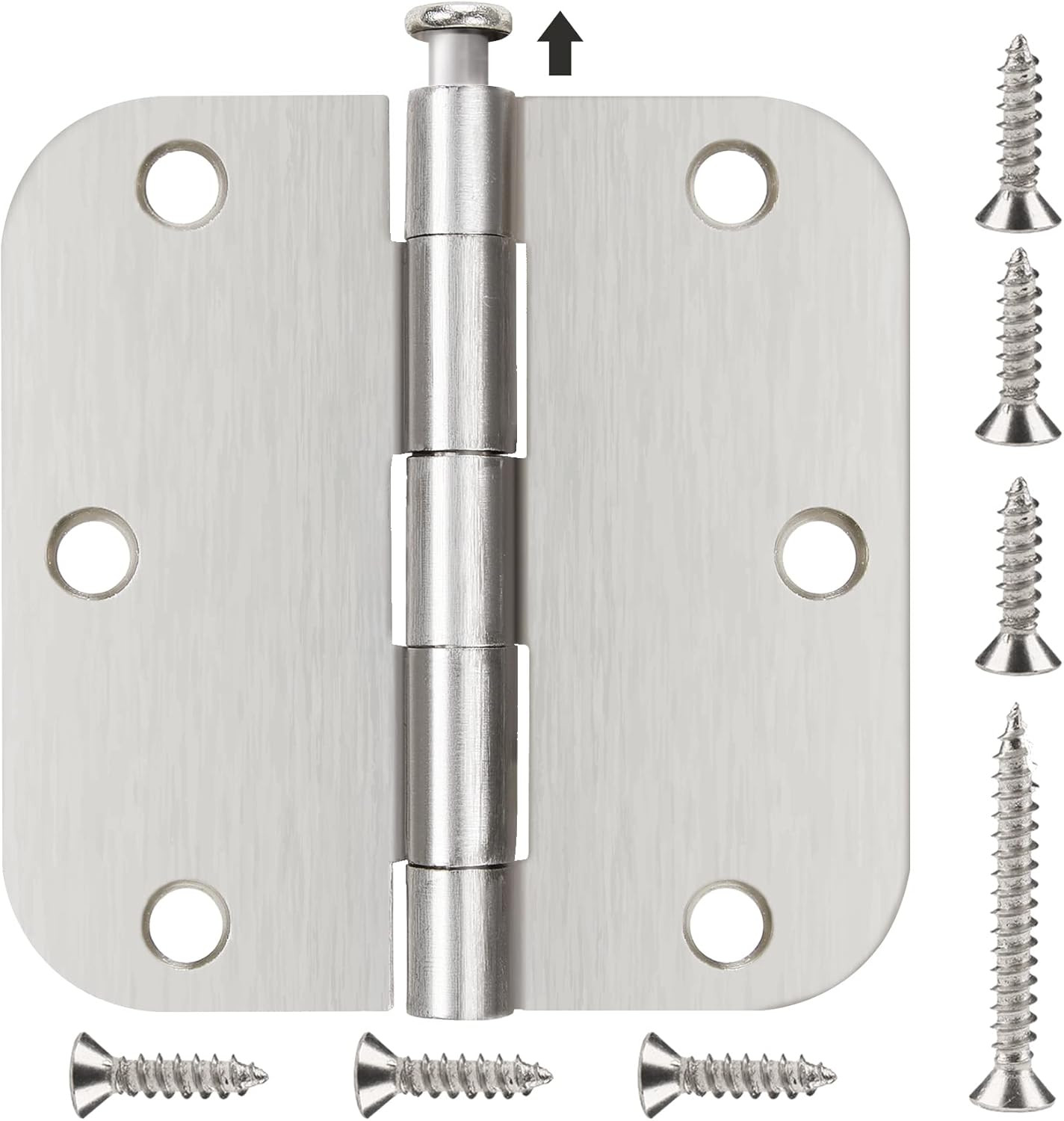 Door Hinges Brushed Nickel 3-1/2 Interior Door Hinges Satin Nickel