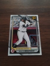 Bralyn Brazoban Rookie 2024 Bowman Draft Card #BD-124 Pittsburgh Pirates