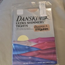 Vtg Danskin Ultra Shimmery Tights 1985 Irregulars Size C Beige 01331 Irregulars