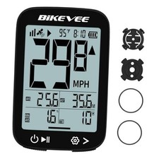 Bike Speedometer GPS Wireless Cycling Computer   Auto Black-A  Standard Mount  