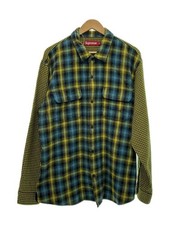 Supreme Long Sleeve Shirt L Cotton YLW