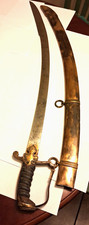 Antique 1800-1830's Ottoman Turkish Officer's Sword Muslim Script Moon Sunburst!