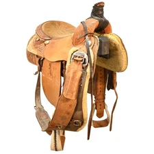 Used 15" Saddle Smith Team Roping Saddle Code: C145SSMITHTR12FL