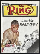 1949 The Ring Magazine-Sugar Ray Robinson Boxing Legend 