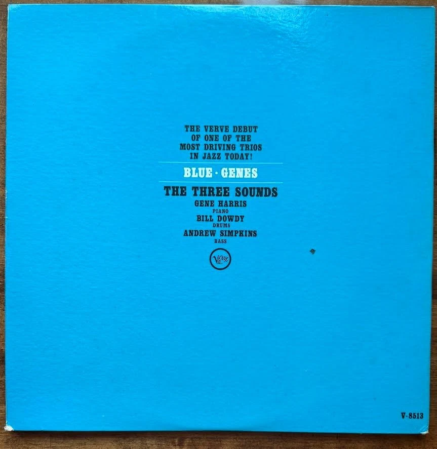 The Three Sounds – Blue Genes LP [1st US Press, Mono] VERVE V-8513 Foto 3 de 4