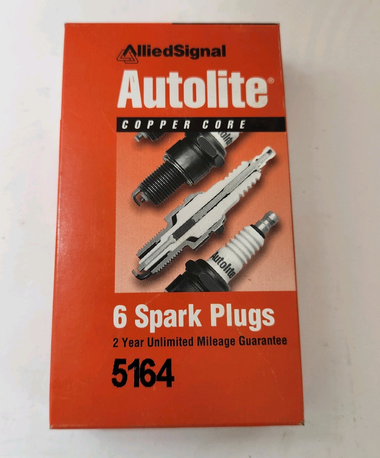NOS Autolite Copper Core Spark Plugs New Box of 6 Part # 5164
