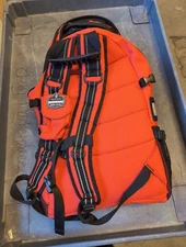 EMS EMT Paramedic Orange Medical Rescue Backpack Bag Reflective Straps Pockets