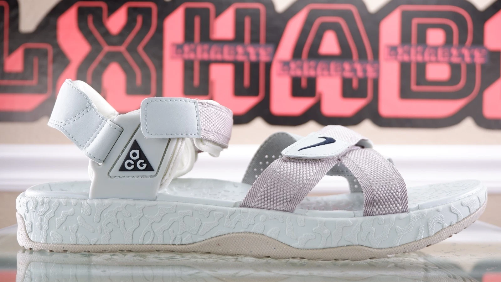 NUOVI sandali Nike ACG Air Deschutz grigio crema taglia 12 beige da uomo DC9093 200