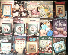 LEISURE ARTS LEAFLETS- 812-884-- MANY CHOICES- CROSS-STITCH, KNIT OR CROCHET