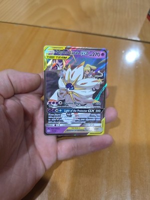 Pokémon TCG Solgaleo & Lunala GX Holo Card 75/236 Sun & Moon Cosmic Eclipse