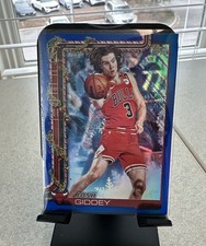 2025-26 Topps Holiday Josh Giddey Blue Metallic Glitter Holiday #H28 Bulls