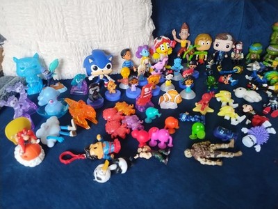 Huge Random Lot Of Small Toys Action Figures Miscellaneous