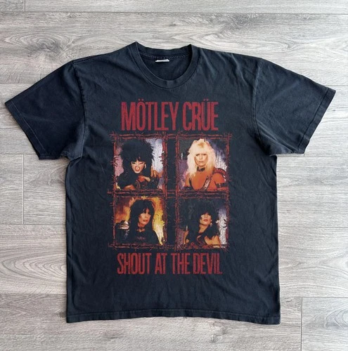 Motley Crue Shout At The Devil Vintage Glam Metal T-Shirt S-5XL - product listing photo