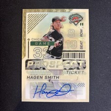 Marketplace image: 2024 Panini Prospect Edition - Hagen Smith #93 Prizm Signatures 1/1 Superfractor
