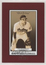 2005 Upper Deck Origins Old Judge Red 75/99 Lou Boudreau #104 HOF s7f
