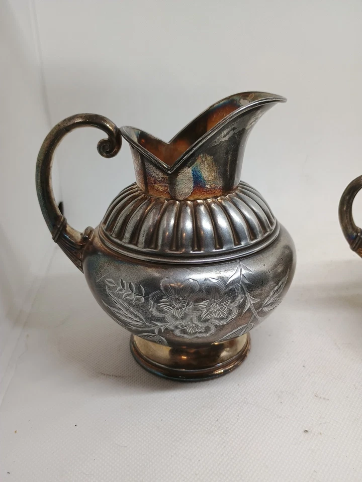 Quad James W. Tufts. Placa creamer e gravura de aro com contas de açúcar, conjunto Boston - Imagem 4 de 4