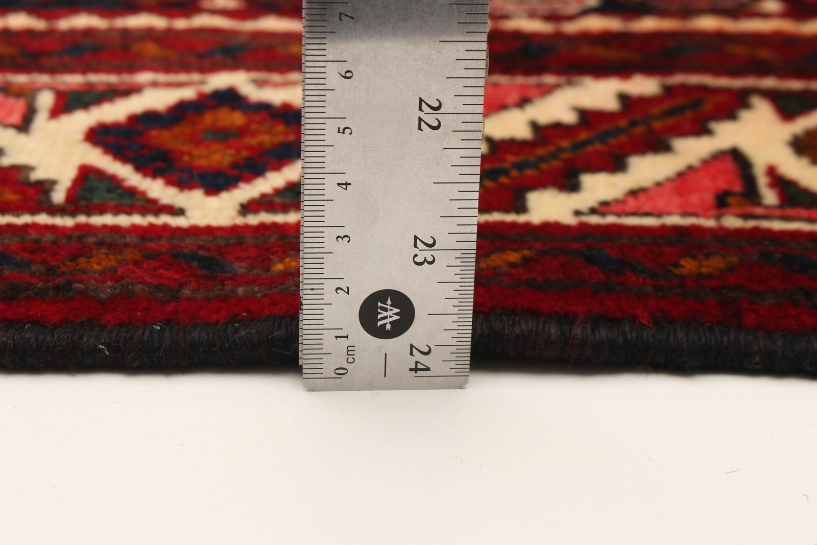 Vintage Hand-knotted Runner Rug 3'5" x 9'3" Traditional Oriental Wool Carpet