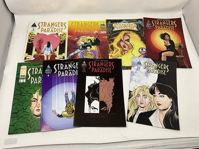 Strangers In Paridise Terry Moore Set #3-#11 Abstract Studio Comic NM! Gold Foil