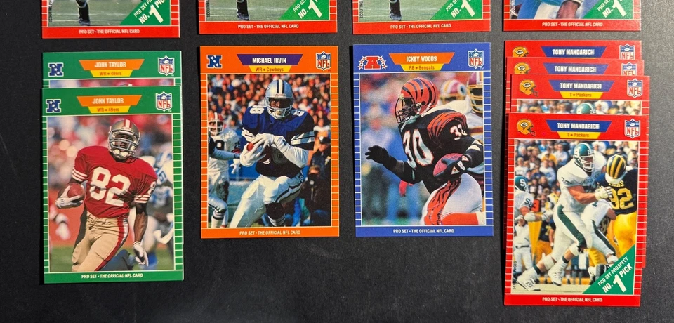(16) Lote de novato de fútbol americano Pro Set 1989 AIKMAN IRVIN THURMAN THOMAS + Foto 4 de 4