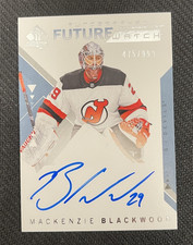 2018-19 SP AUTHENTIC MACKENZIE BLACKWOOD #176 FW ROOKIE AUTO #ed 475/999