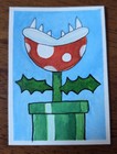 ACEO  Carnivorous Plant from video game  Watercolor Painting Orginal  — photo 1