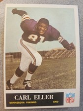 1965 Philadelphia Carl Eller Rookie Card #105 - Minnesota Vikings HOF  VGC . rookie card picture