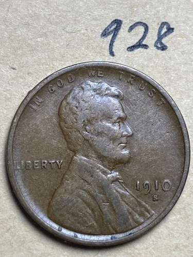 1910-S LINCOLN WHEAT CENT, low mintage date, "Very Fine" condition #928
