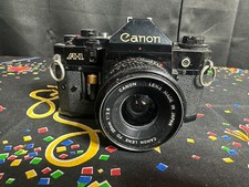 Vintage Canon A-1 SLR Camera w/ Canon Lens FD 28mm 1:2.8